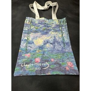 Claude Monet Water Lily Painting Tote Bag Canvas Tote Bag Purse Art Lover Gift